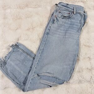 American Eagle Outfitters Light Blue Straight Leg Jeans